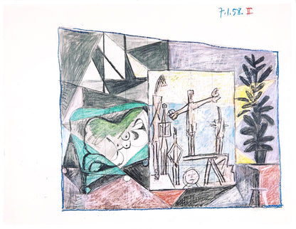 Pablo Picasso, 7.1.58. Ii (Cramer 155), La Chute D'Icare, Hliogravure