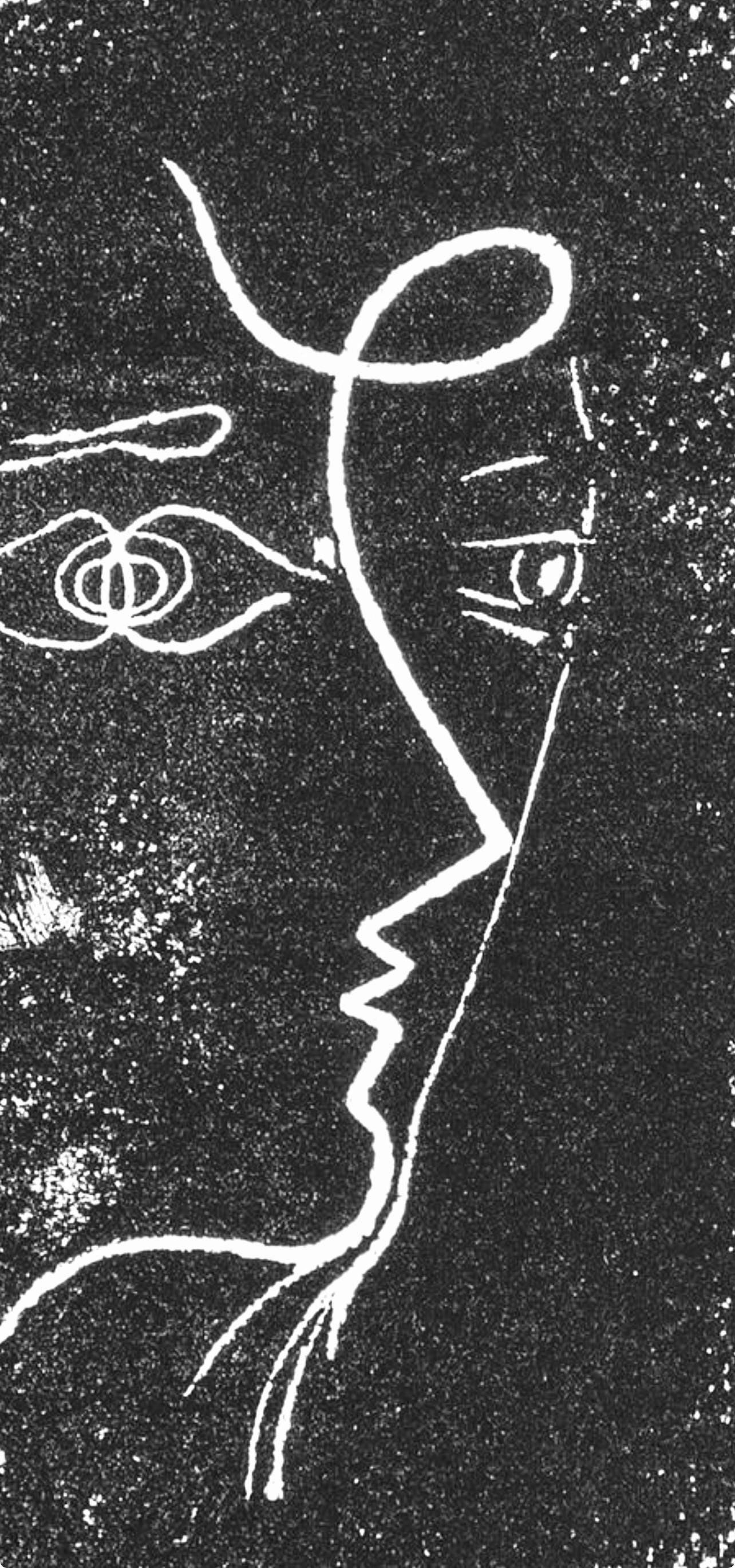 Georges Braque, Profil De Femme, Souvenirs Et Portraits D'Artistes, Lithograph