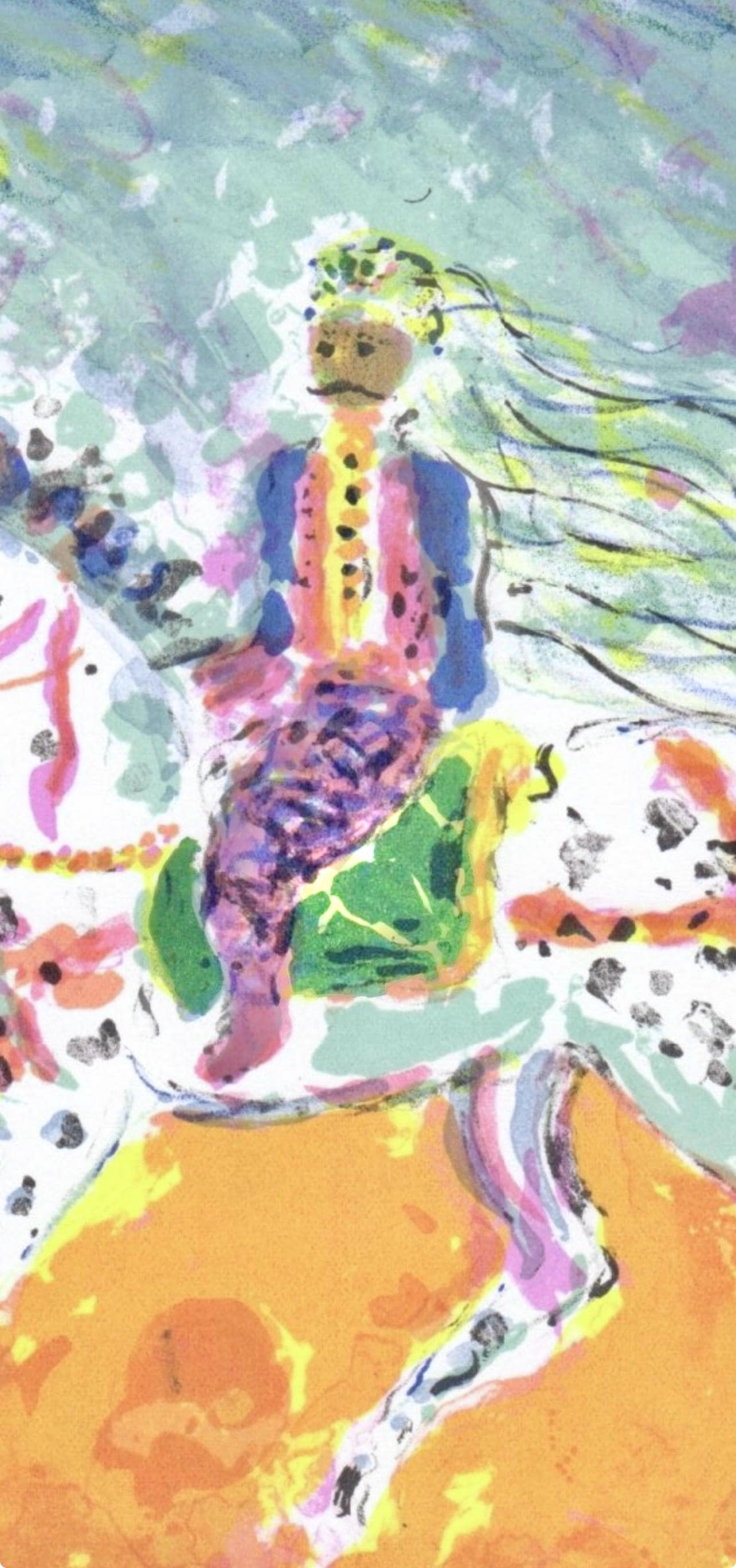 Constantin Terechkovitch, Cavalier Tunisien, Souvenirs Et Portraits D'Artistes, Lithograph