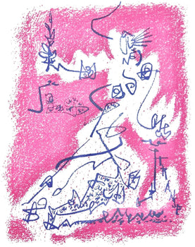 Andr Masson, Le Dpart, Souvenirs Et Portraits D'Artistes, Lithograph