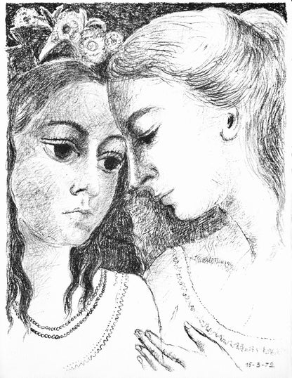 Paul Delvaux, Confidences, Souvenirs Et Portraits D'Artistes, Lithograph