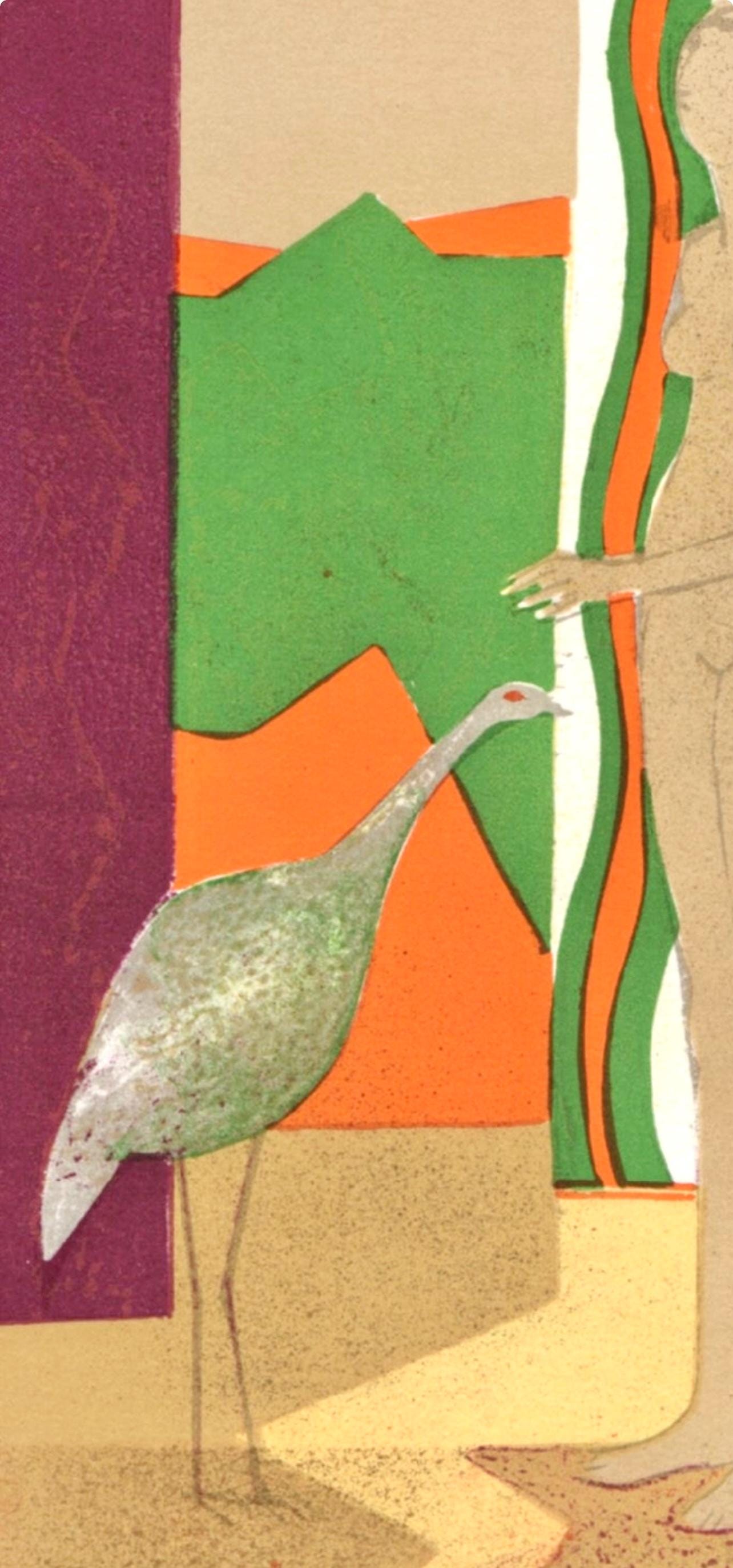 Andr Minaux, La Femme Et L'Oiseau, Souvenirs Et Portraits D'Artistes, Lithograph