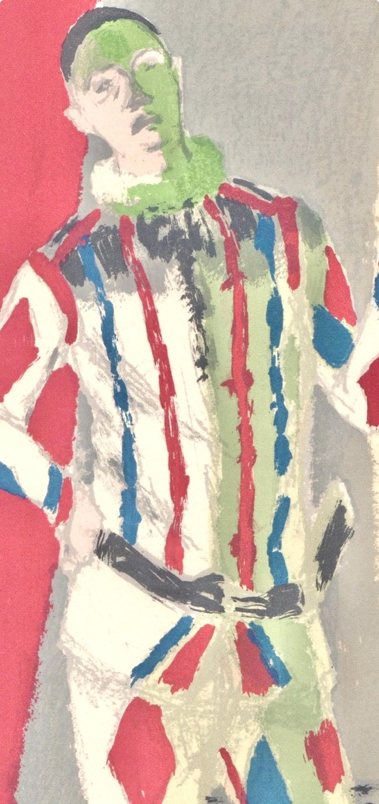 Maurice Brianchon, L'Arlequin, Souvenirs Et Portraits D'Artistes, Lithograph