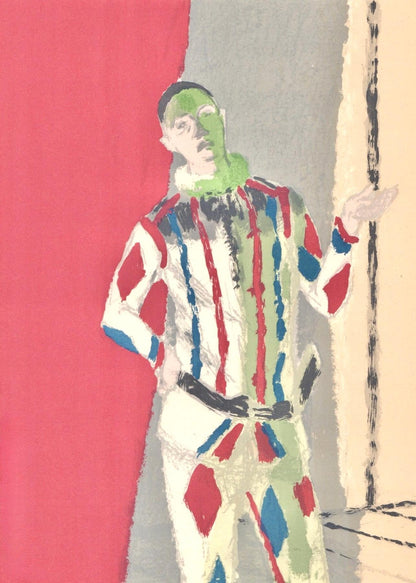 Maurice Brianchon, L'Arlequin, Souvenirs Et Portraits D'Artistes, Lithograph