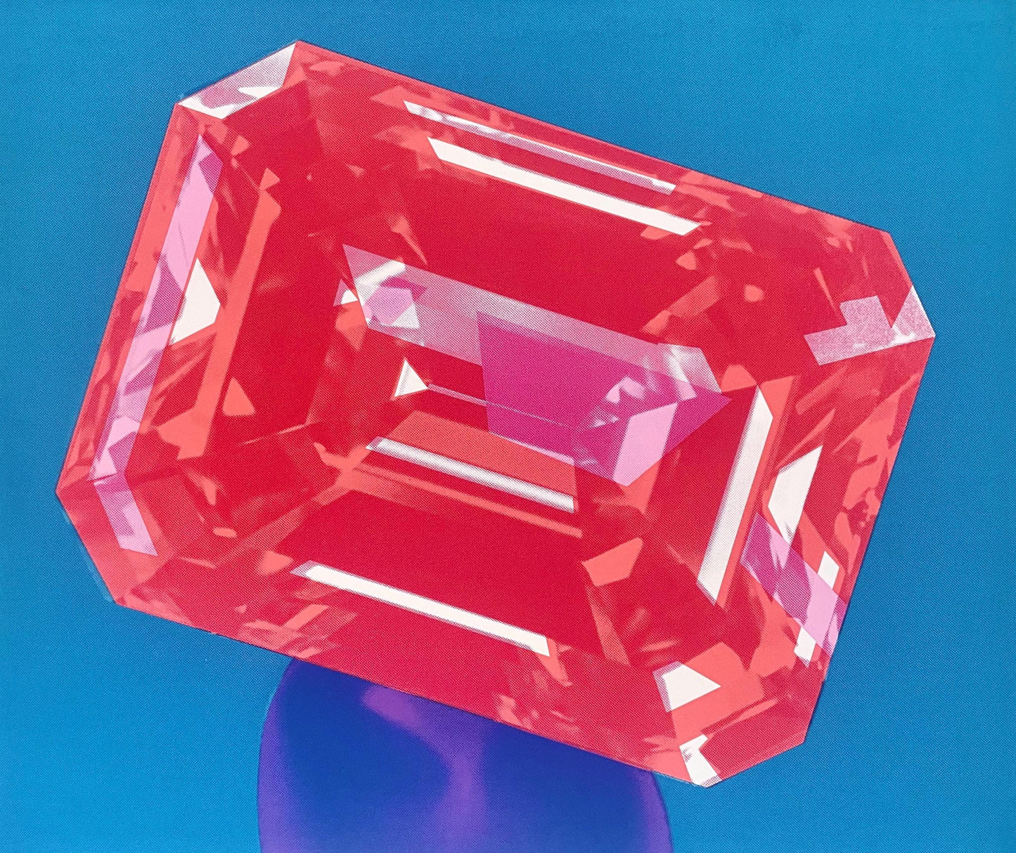 Richard Bernstein, Ruby, Signed, Silkscreen