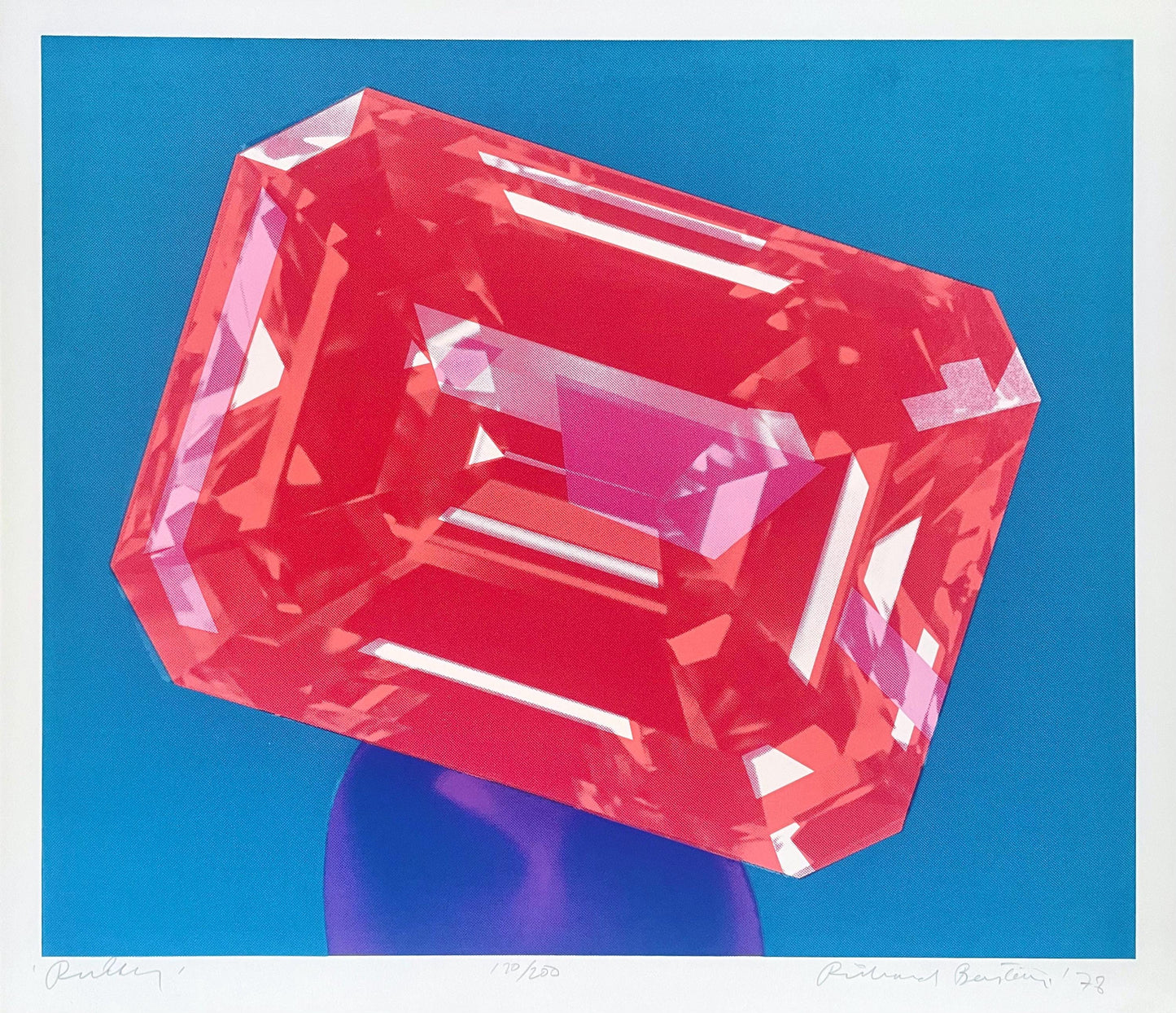 Richard Bernstein, Ruby, Signed, Silkscreen