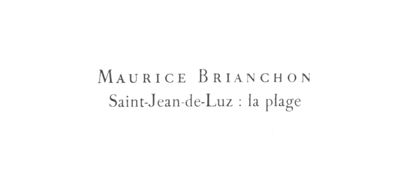 Maurice Brianchon, Saint-Jean-De-Luz, La Plage, Prints From The Mourlot Press, Lithograph