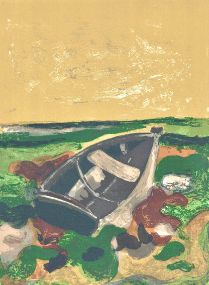 Andr Minaux, La Barque Choue, Prints From The Mourlot Press, Lithograph