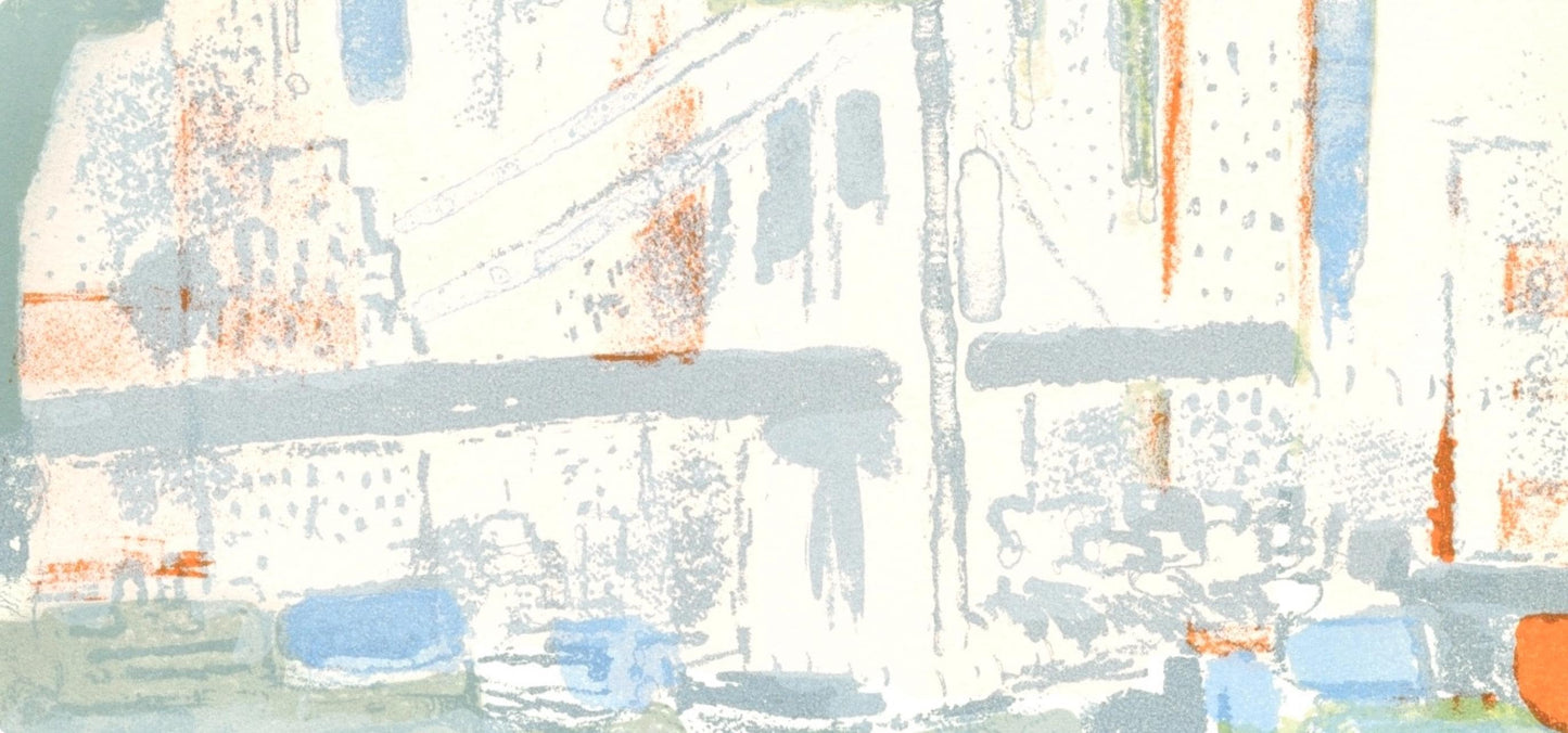 Paul Guiramand, Le Port De New York, Prints From The Mourlot Press, Lithograph