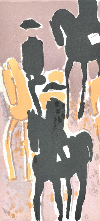 Andr Brasilier, Le Cadre Noir, Prints From The Mourlot Press, Lithograph