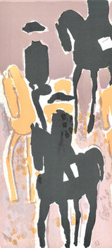 Andr Brasilier, Le Cadre Noir, Prints From The Mourlot Press, Lithograph