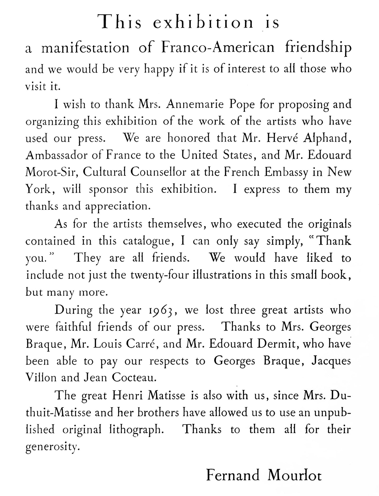 Jacques Villon, Intimit, Prints From The Mourlot Press, Lithograph