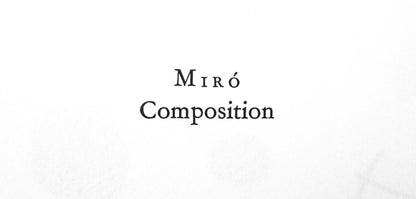 Joan Mir, Composition (Cramer 91; Mourlot 332), Prints From The Mourlot Press, Lithograph