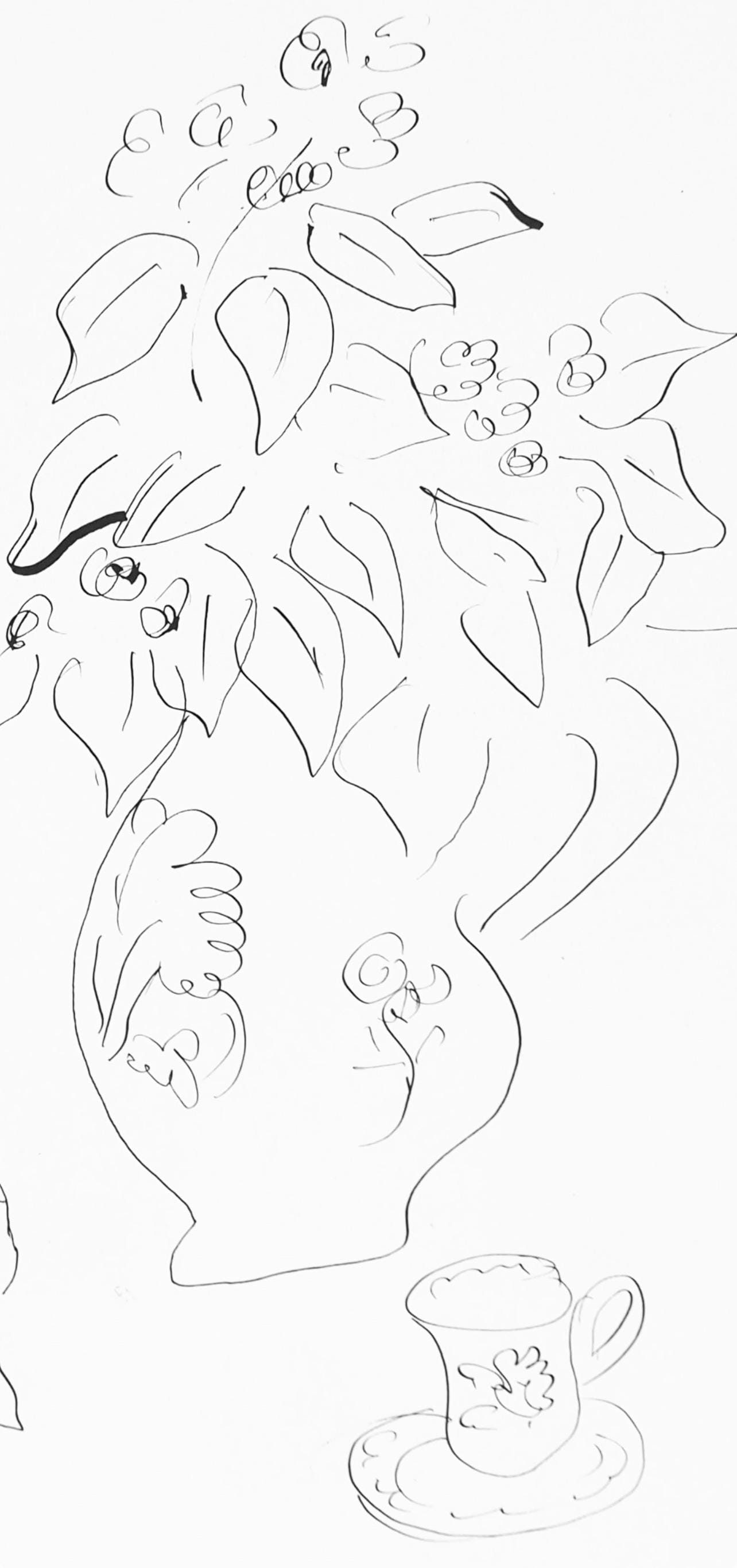 Henri Matisse, Srie A, Var. 1 (Duthuit 9), Henri Matisse, Dessins, Thmes Et Variations, Lithograph