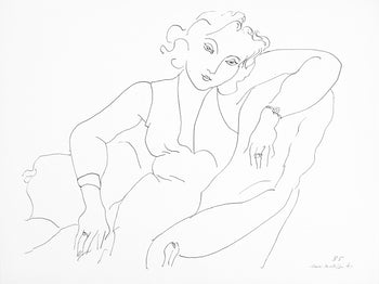 Henri Matisse, Srie B, Var. 5 (Duthuit 9), Henri Matisse, Dessins, Thmes Et Variations, Lithograph