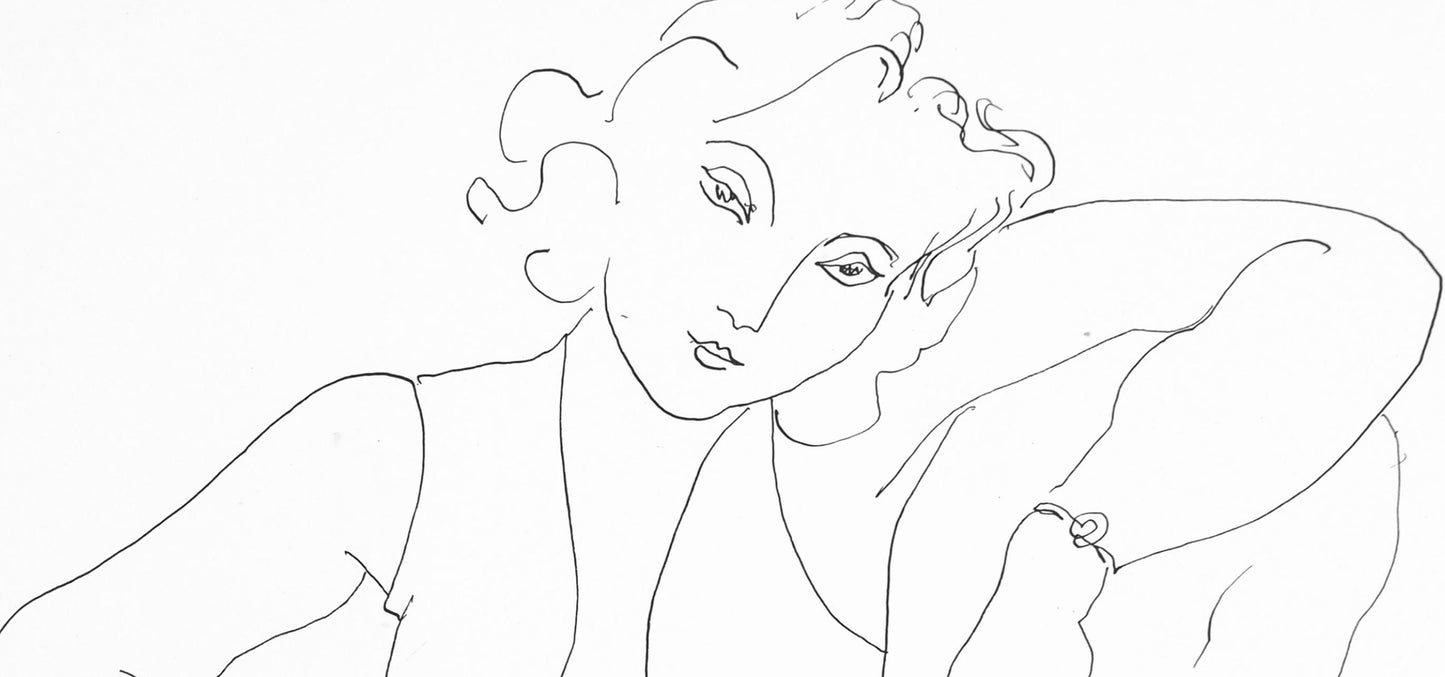 Henri Matisse, Srie B, Var. 5 (Duthuit 9), Henri Matisse, Dessins, Thmes Et Variations, Lithograph