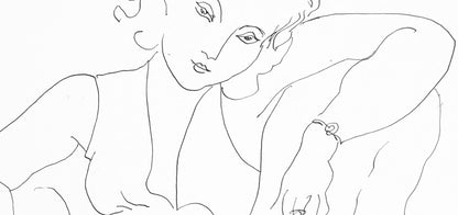 Henri Matisse, Srie B, Var. 5 (Duthuit 9), Henri Matisse, Dessins, Thmes Et Variations, Lithograph