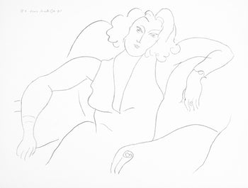 Henri Matisse, Srie B, Var. 4 (Duthuit 9), Henri Matisse, Dessins, Thmes Et Variations, Lithograph
