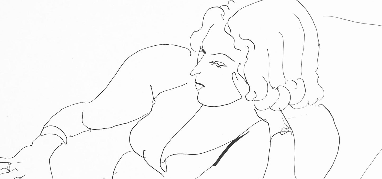 Henri Matisse, Srie B, Var. 6 (Duthuit 9), Henri Matisse, Dessins, Thmes Et Variations, Lithograph