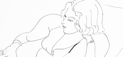 Henri Matisse, Srie B, Var. 6 (Duthuit 9), Henri Matisse, Dessins, Thmes Et Variations, Lithograph