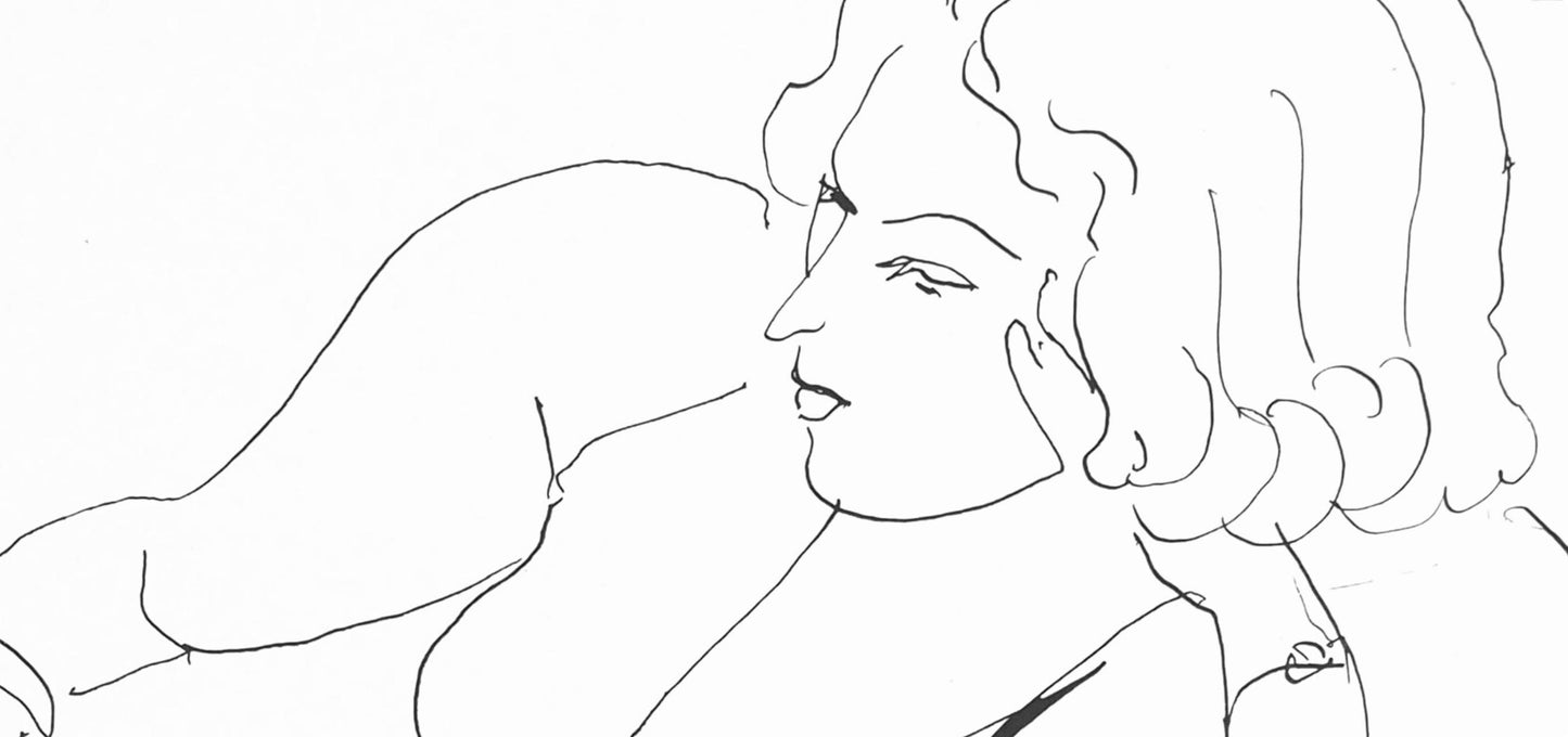 Henri Matisse, Srie B, Var. 6 (Duthuit 9), Henri Matisse, Dessins, Thmes Et Variations, Lithograph