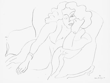 Henri Matisse, Srie B, Var. 7 (Duthuit 9), Henri Matisse, Dessins, Thmes Et Variations, Lithograph
