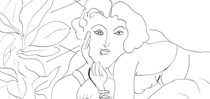 Henri Matisse, Srie C, Var. 2 (Duthuit 9), Henri Matisse, Dessins, Thmes Et Variations, Lithograph