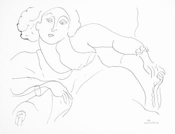 Henri Matisse, Srie C, Var. 7 (Duthuit 9), Henri Matisse, Dessins, Thmes Et Variations, Lithograph