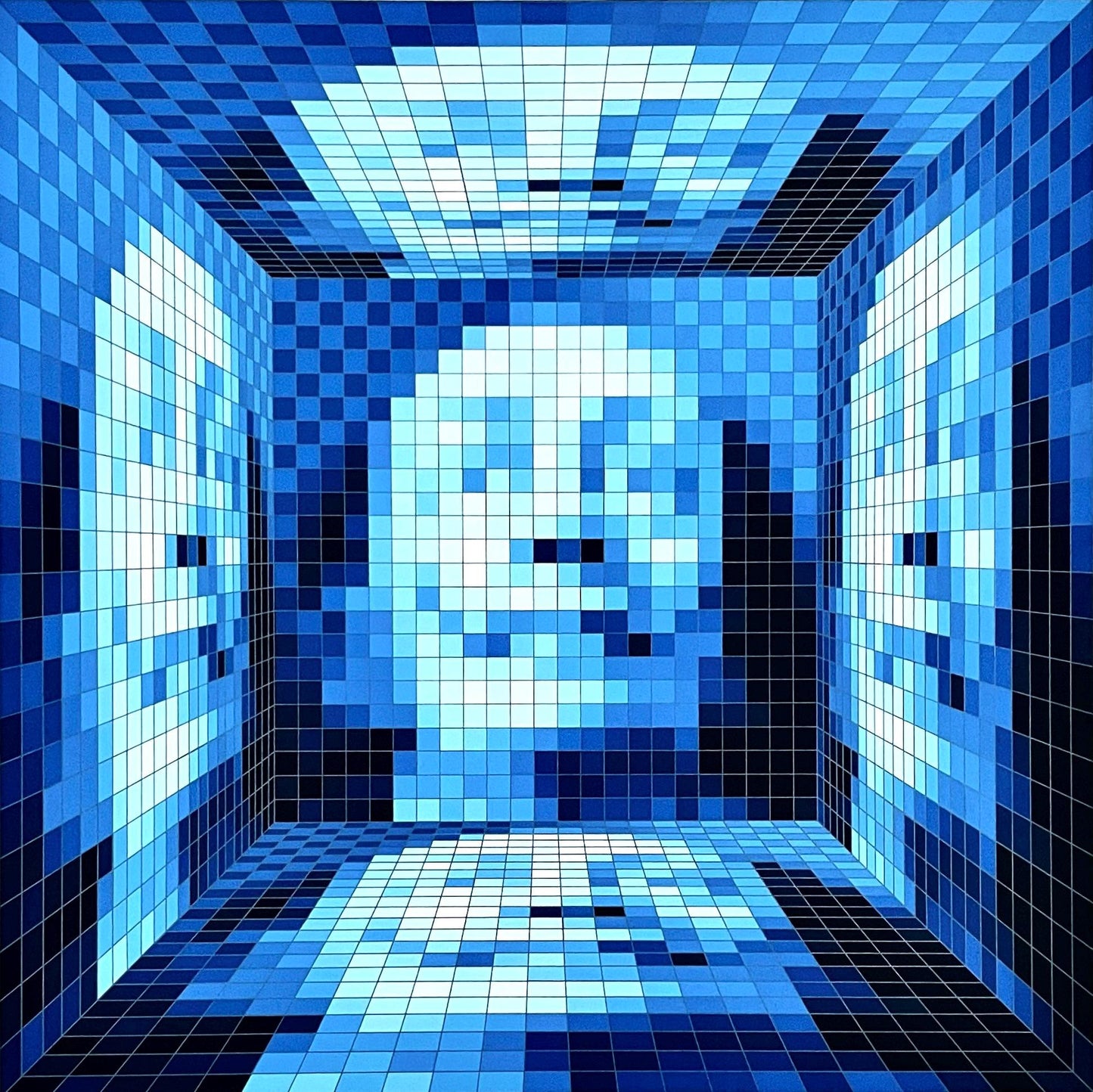 Jean-Pierre Vasarely-Yvaral, Dali Digitalis V, Silkscreen