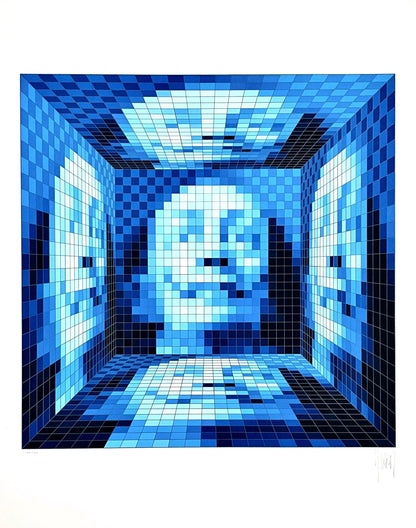 Jean-Pierre Vasarely-Yvaral, Dali Digitalis V, Silkscreen