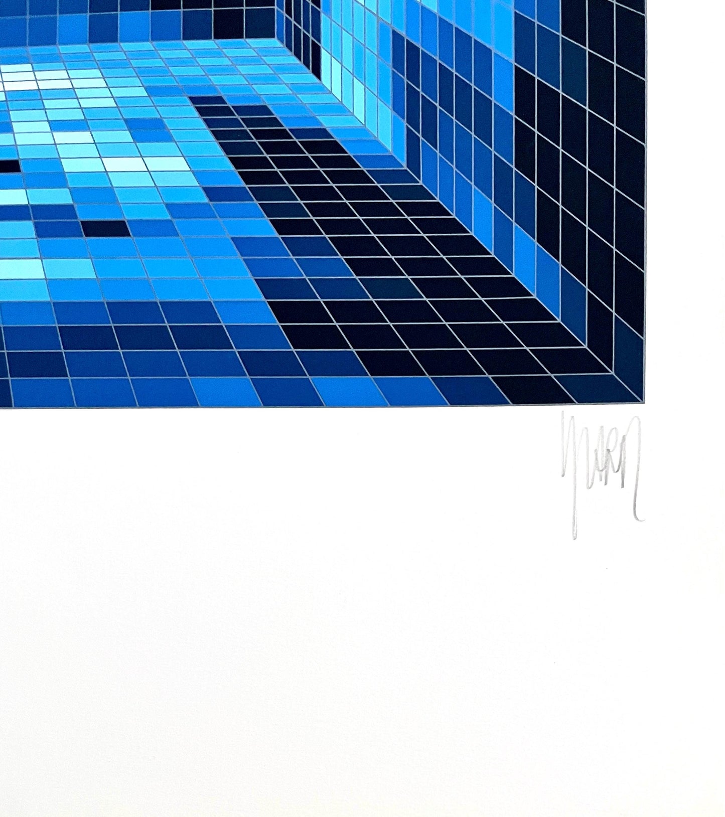 Jean-Pierre Vasarely-Yvaral, Dali Digitalis V, Silkscreen