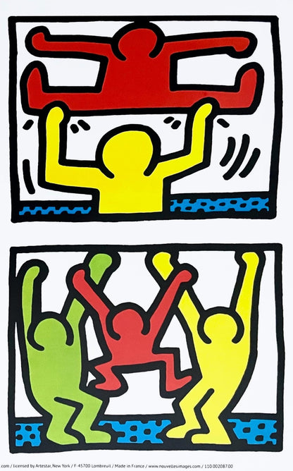 Keith Haring, Pop Shop Quad I, Official Edition Offset Lithograph