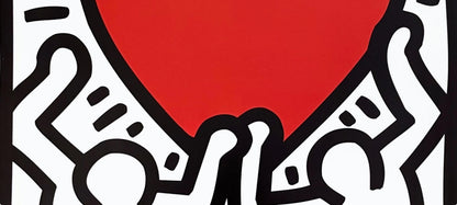 Keith Haring, Untitled 1988, Official Edition Offset Lithograph