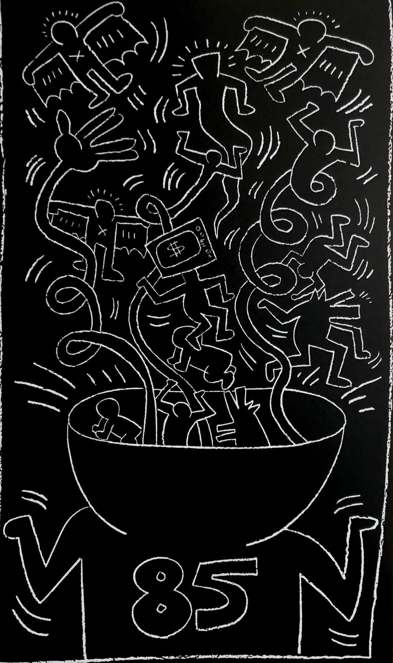 Keith Haring, Future Primeval, 1990, Original Edition Offset Lithograph