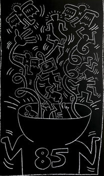 Keith Haring, Future Primeval, 1990, Original Edition Offset Lithograph