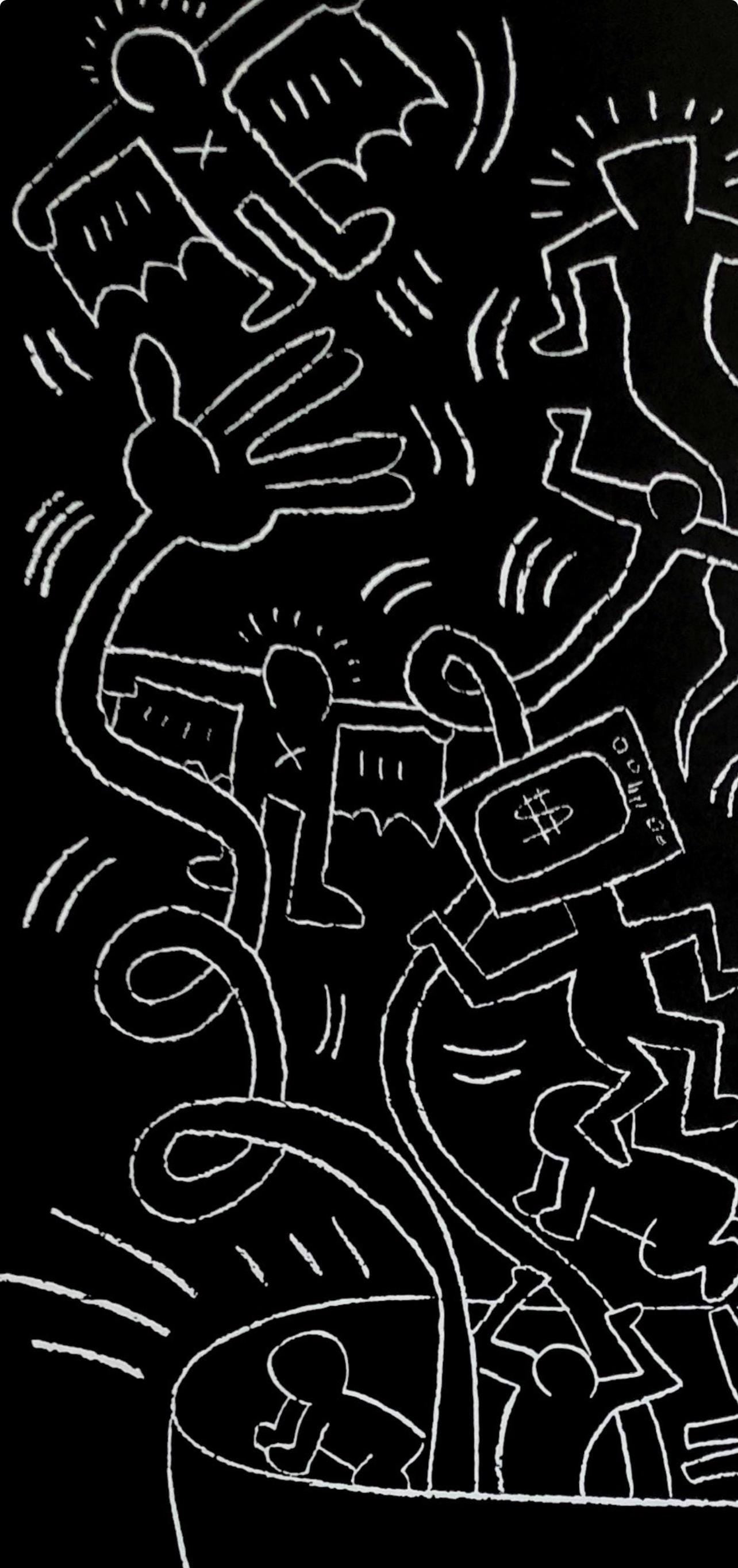 Keith Haring, Future Primeval, 1990, Original Edition Offset Lithograph