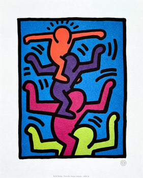 Keith Haring, Stacked Figures, 1992, Official Edition Offset Lithograph