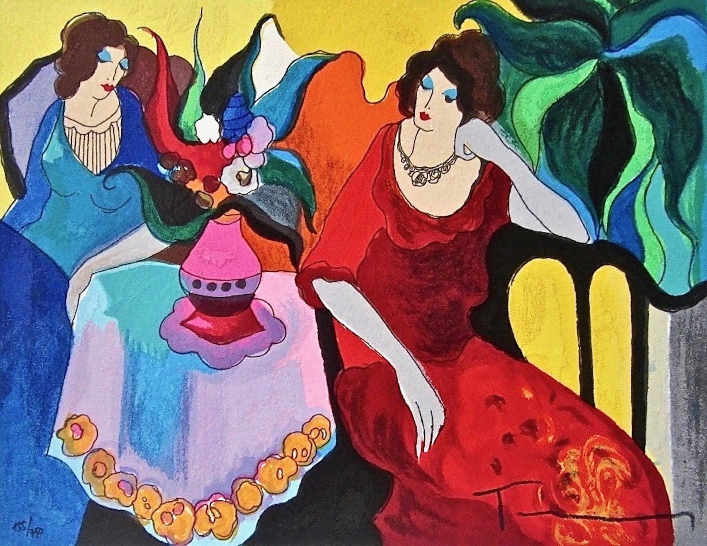 Itzchak Tarkay, Tranquility, Signed, Silkscreen