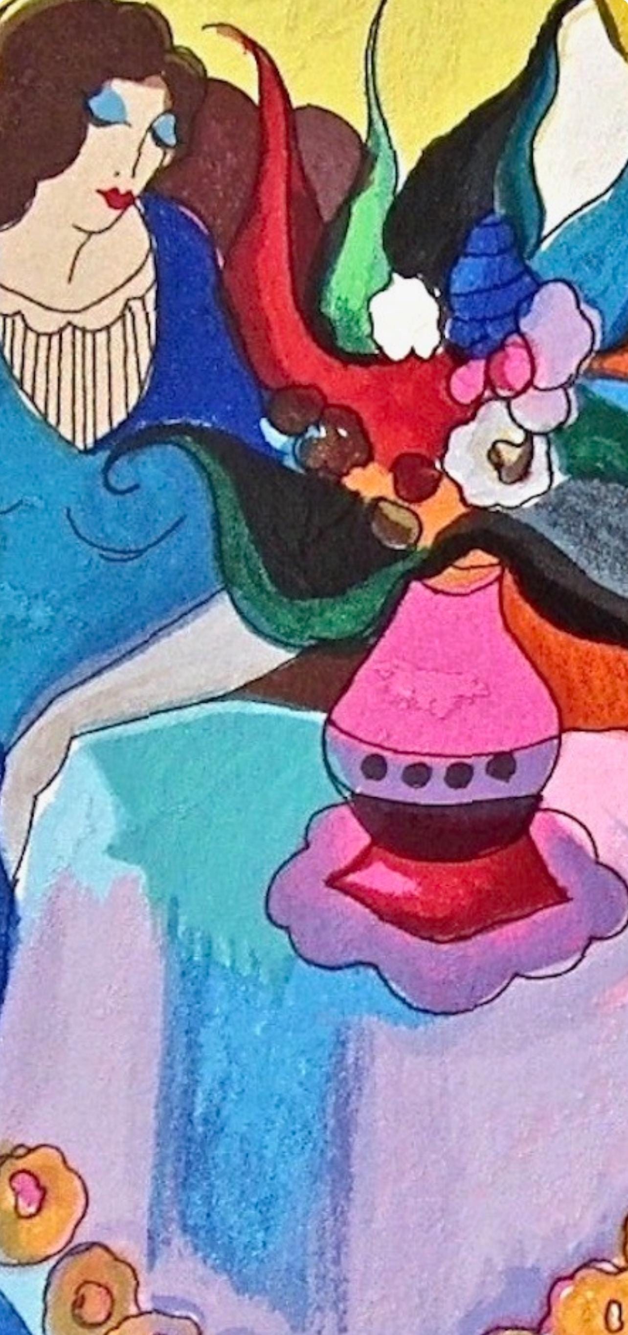 Itzchak Tarkay, Tranquility, Signed, Silkscreen