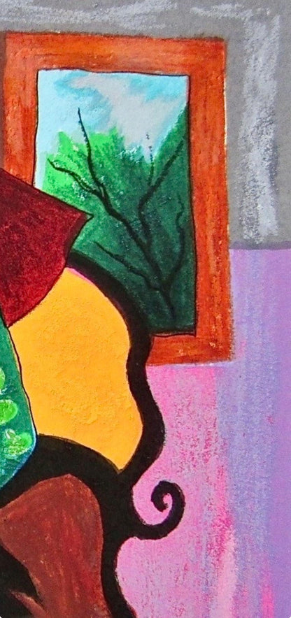 Itzchak Tarkay, Gossip, Signed, Silkscreen