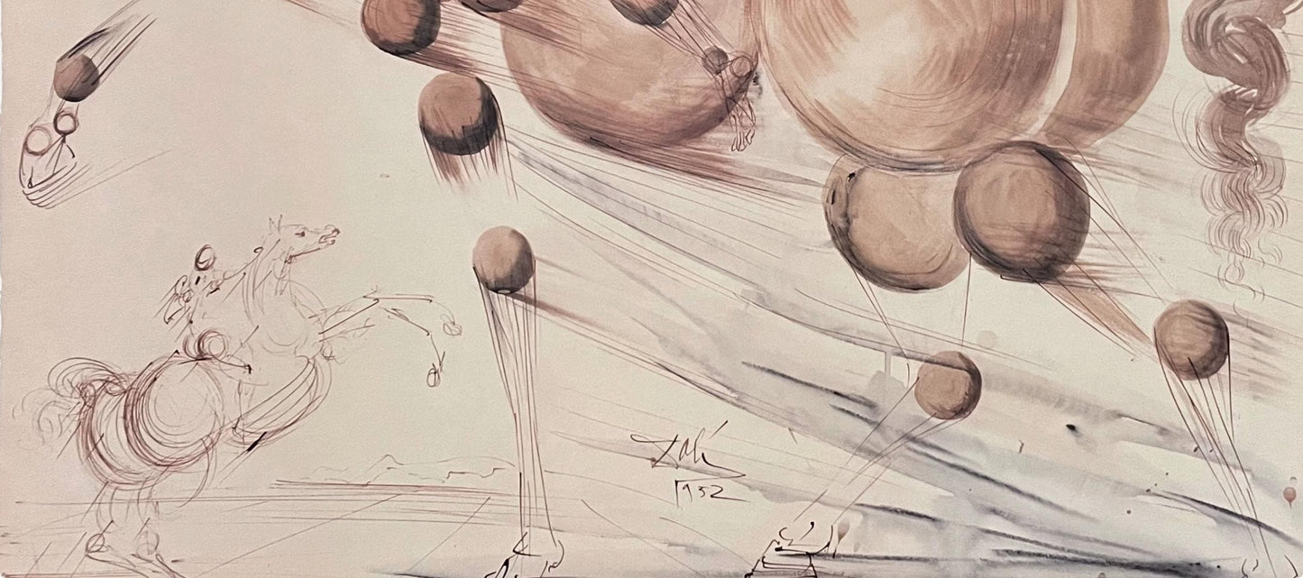 Salvador Dali, Transparent Horse, Signed, Lithograph