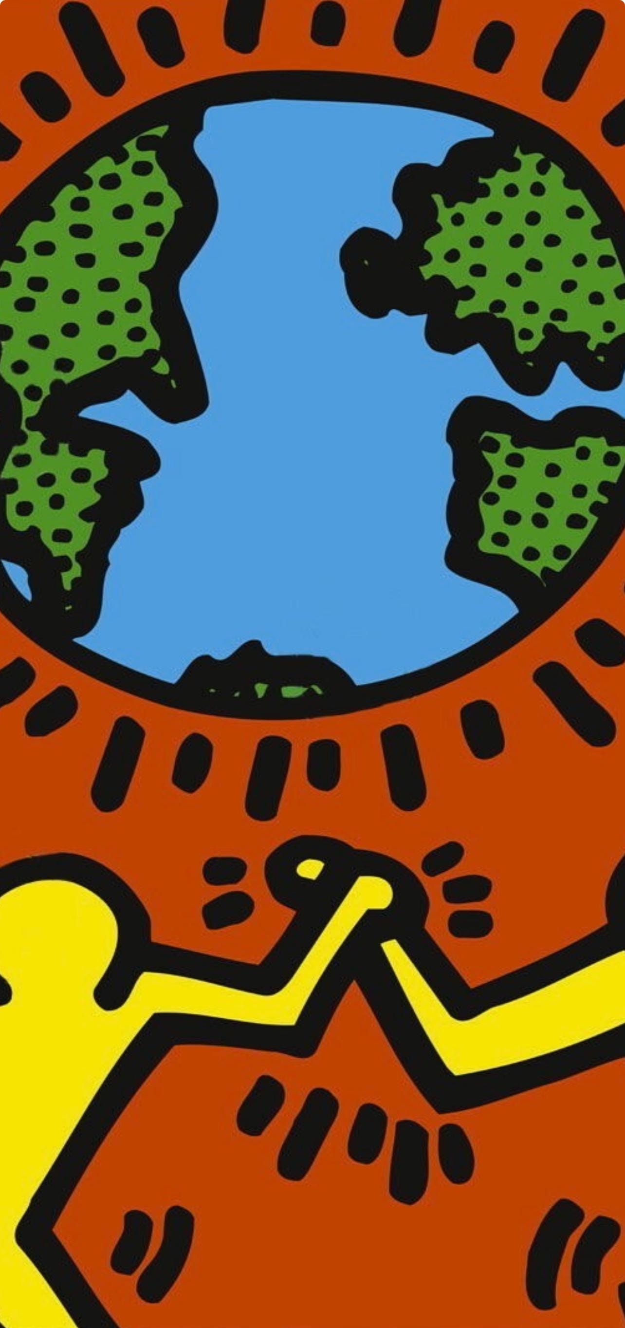 Keith Haring, Untitled (World), Official Edition Silkscreen