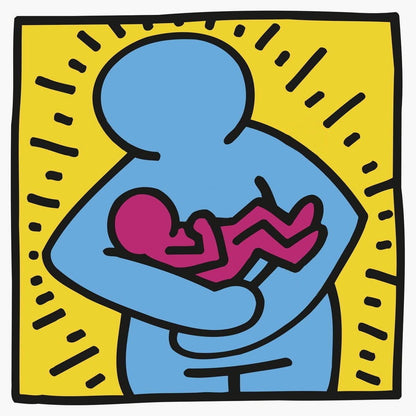 Keith Haring, Untitled (Mother And Baby), Official Edition Silkscreen