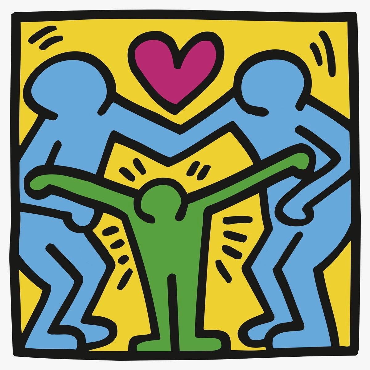 Keith Haring, Untitled (Family), Official Edition Silkscreen