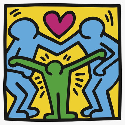 Keith Haring, Untitled (Family), Official Edition Silkscreen