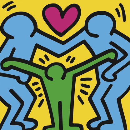Keith Haring, Untitled (Family), Official Edition Silkscreen