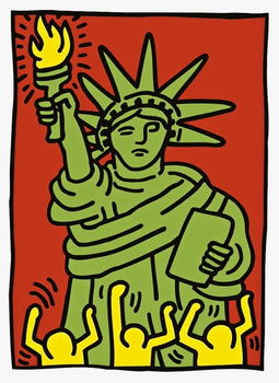 Keith Haring, Statue Of Liberty, Official Edition Silkscreen