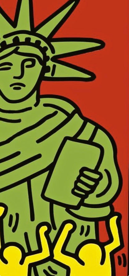 Keith Haring, Statue Of Liberty, Official Edition Silkscreen