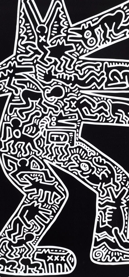 Keith Haring, Dog, Official Edition Silkscreen