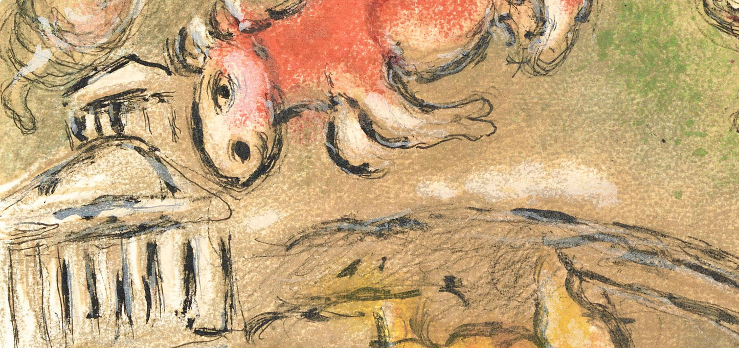 Marc Chagall, Opfer Fr Athene, Homer, Die Odyssee, Lithograph